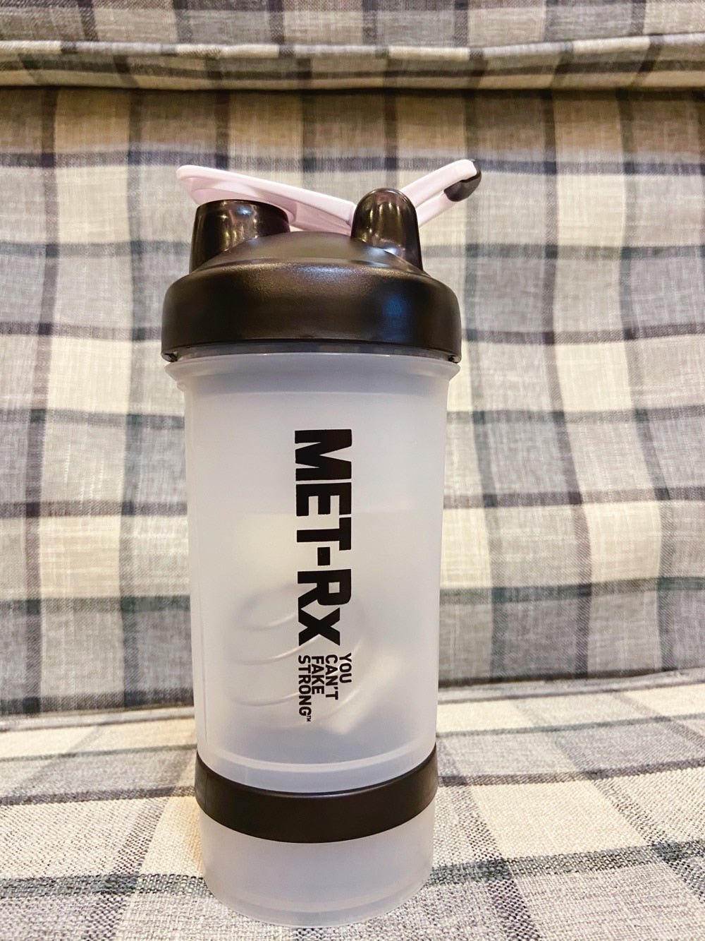 Bouteille Shaker de Fitness pour Poudre Protéinée avec Échelle de Mesure