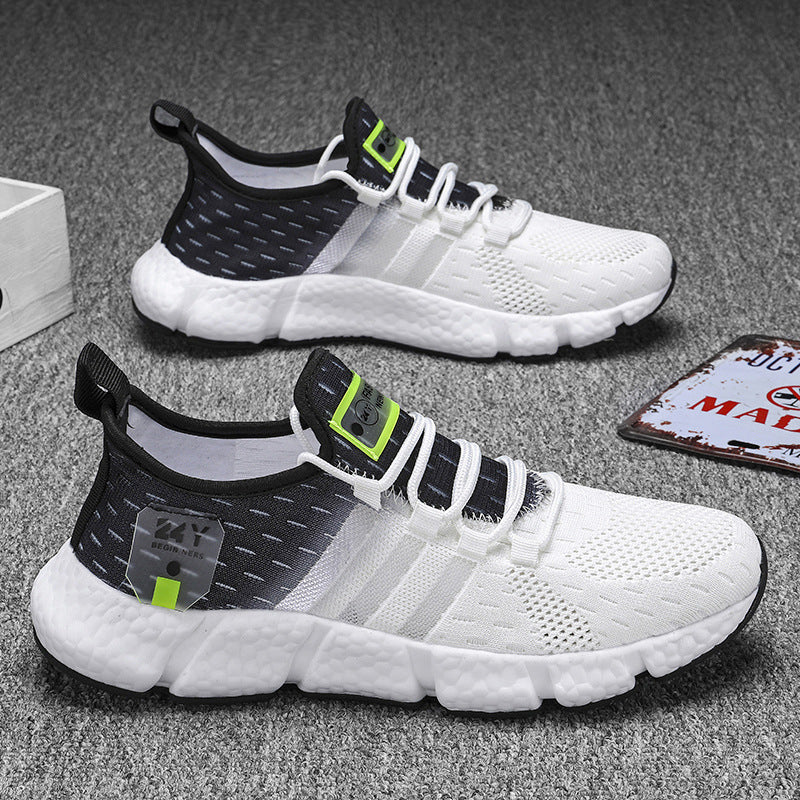 Chaussures de course légères pour hommes été-automne - Vente en gros - 20259 Flyknit white and black (upgraded version)