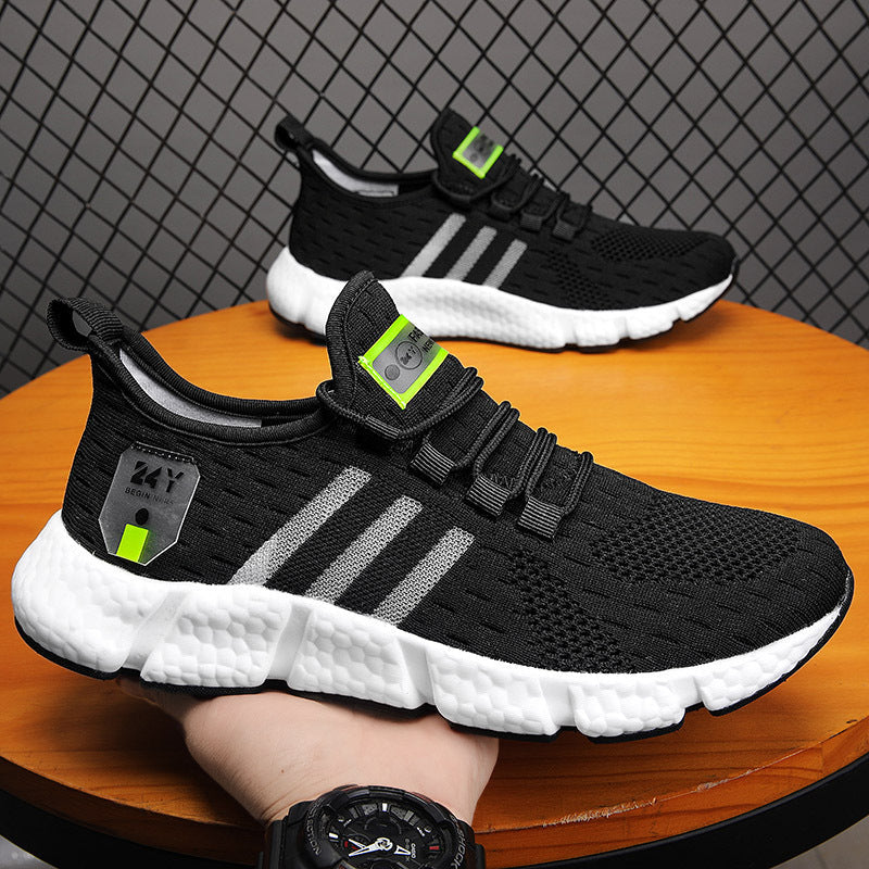 Chaussures de course légères pour hommes été-automne - Vente en gros - 20258 Flyknit breathable black / 44