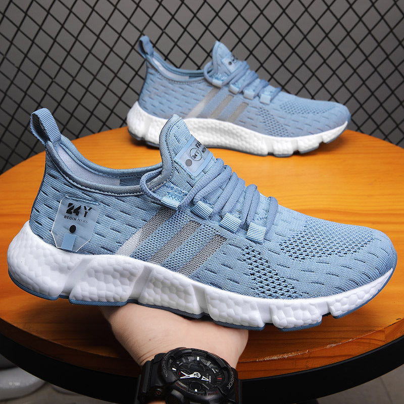 Chaussures de course légères pour hommes été-automne - Vente en gros - 20258 Flyknit breathable Blue / 38