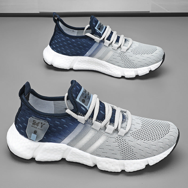 Chaussures de course légères pour hommes été-automne - Vente en gros - 20259 Flyknit Gray (upgraded version) / 44