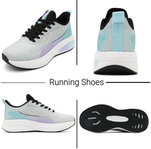 Chaussures Running Femme BEITA – Légères Respirantes & Antidérapantes - Light Gray / 39 - Chaussures Sport