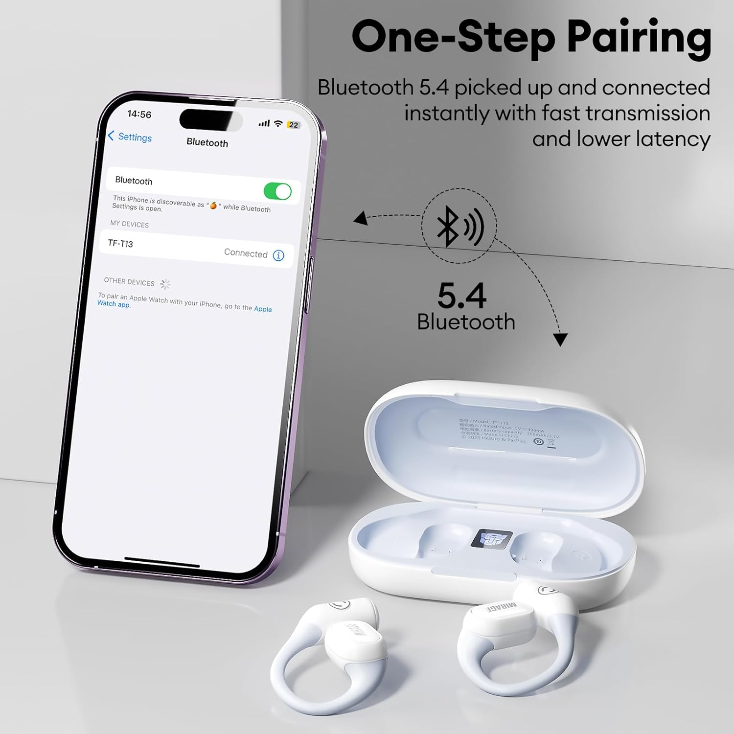 Écouteurs Sport Open Ear ZOMBIES CAT – Bluetooth 5.4 60h Autonomie - White - Accessoires Audio Sport