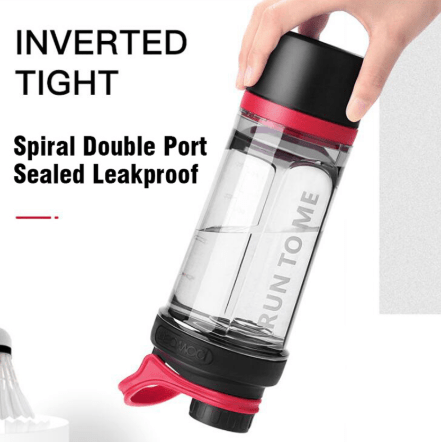 Gourde Shaker pour Fitness avec Bille Mélangeuse - Bouteille Portable