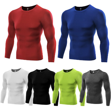 Haut de Compression pour Hommes T-shirt de Fitness Respirant