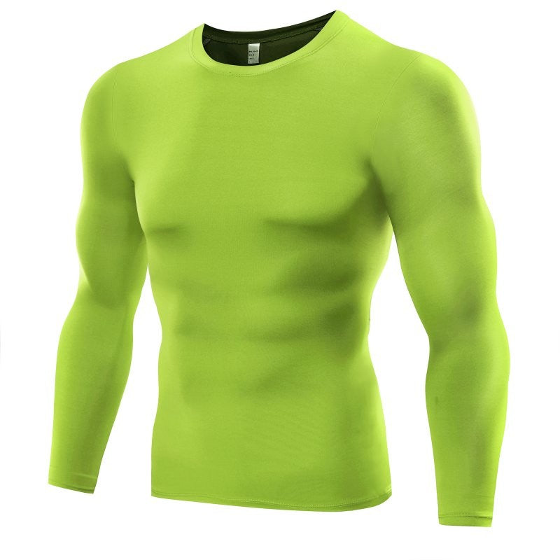 Haut de Compression pour Hommes T-shirt de Fitness Respirant - Green / M