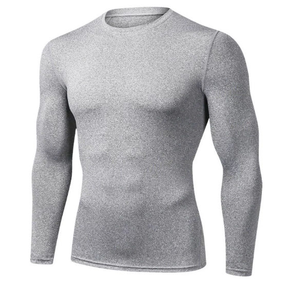 Haut de Compression pour Hommes T-shirt de Fitness Respirant - White-A / M