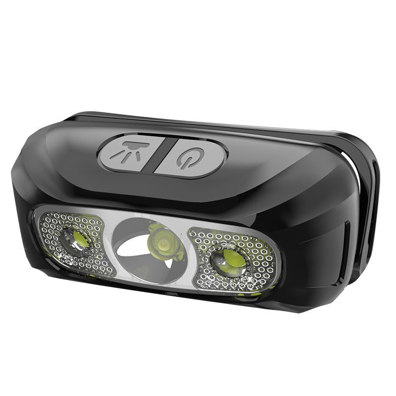 Nouvelle lampe frontale LED à batterie au lithium pour les sports de plein air - Inductive headlamp [black] boxed