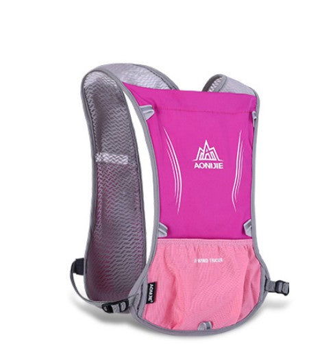 Sac à dos de course et de cyclisme en plein air avec 1,5L d’hydratation - Rose red