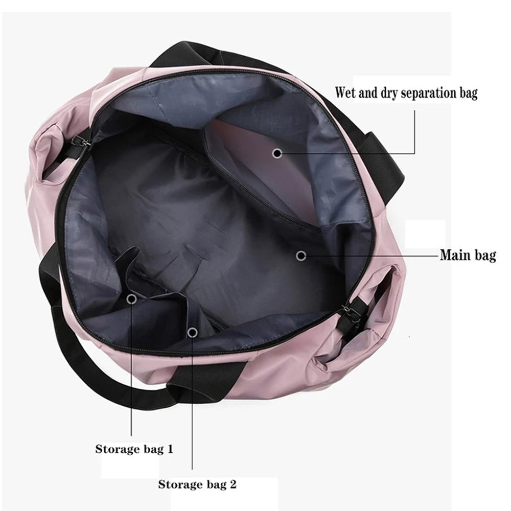 Sac de Sport Femme Imperméable – Grande Capacité Séparation Sec/Humide - Sacs & Accessoires