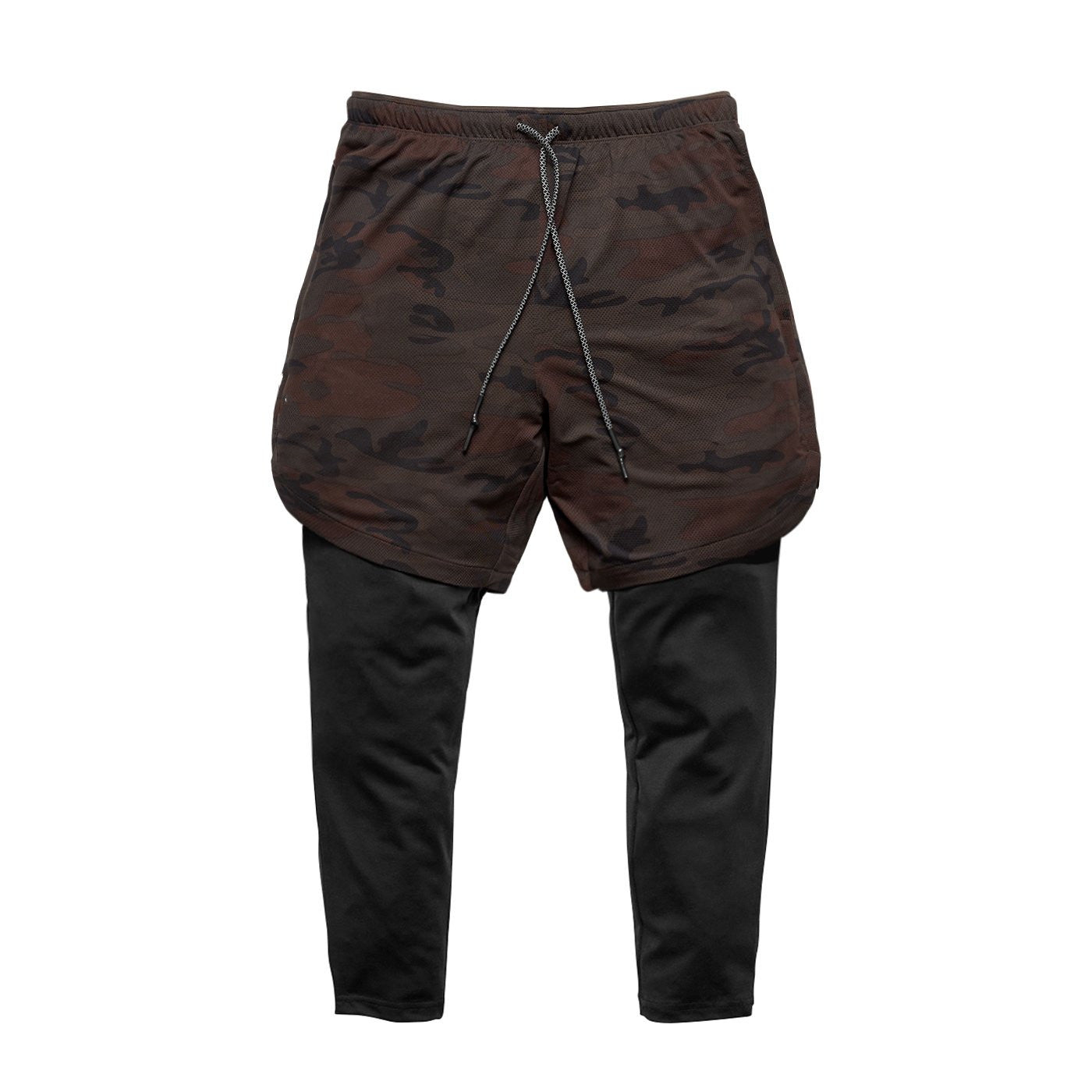 Shorts de Fitness à Double Couche Séchage Rapide - Camouflage / XXL