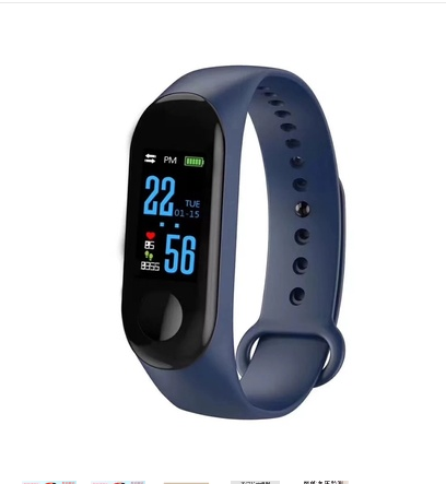 Smart M3 Plus Fitness Tracker Band - Blue