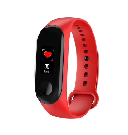 Smart M3 Plus Fitness Tracker Band - Red