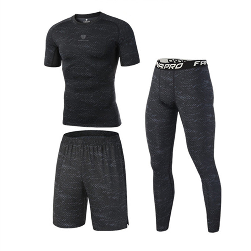 T-Shirt Running & Basketball Homme – Séchage Rapide Motif Floral - 3pc / M - Vêtements Fitness